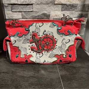 Cowgirl Trendy Rhinestone Anchor and Shell Concealed Carry Purse
